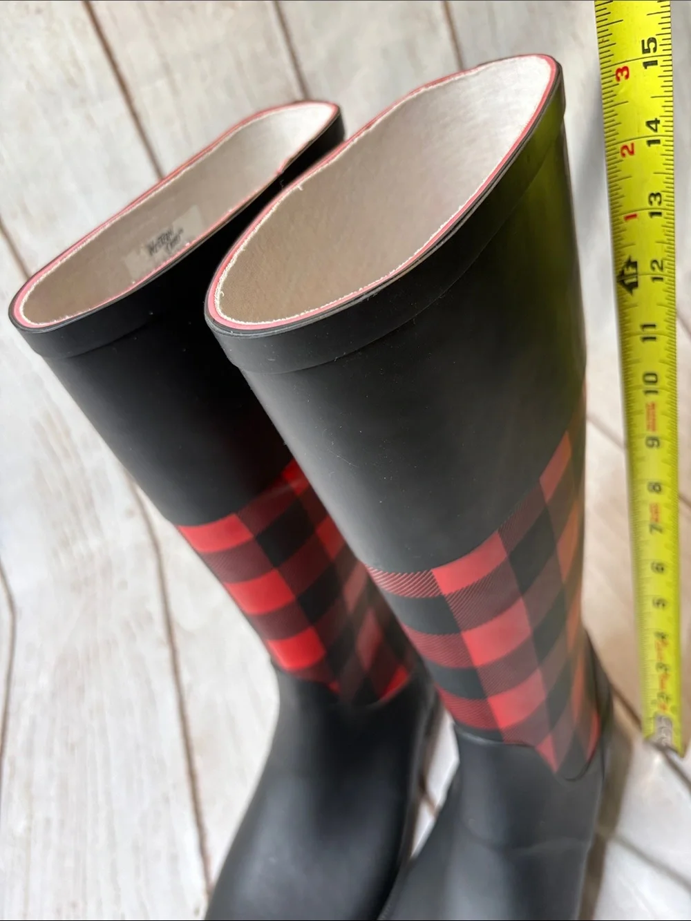 Western Chief Buffalo Riding Boot Rain Boot Red & Black Women’s Size 8